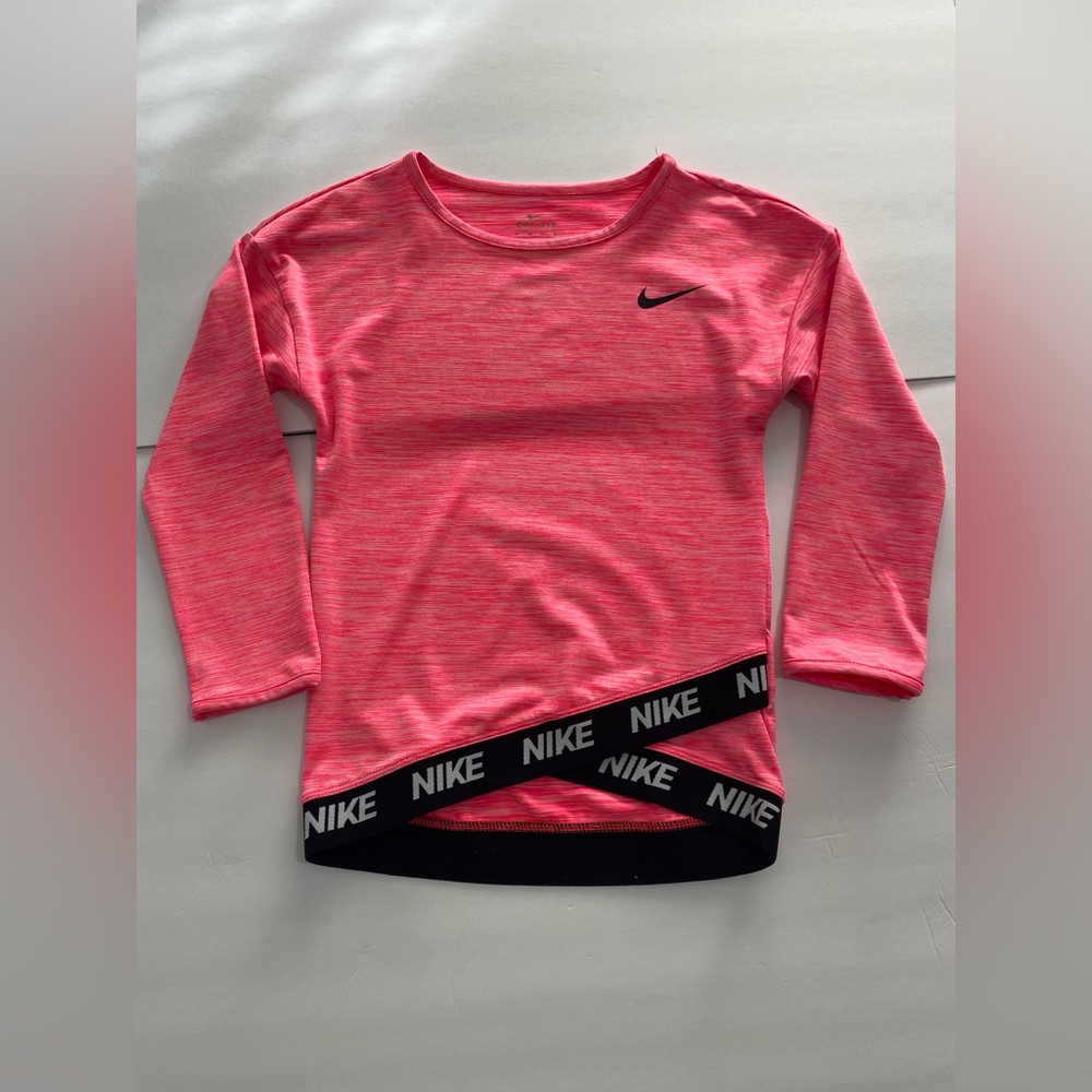 Nike Dri Fit pink long sleeve for kids, size Medium, used